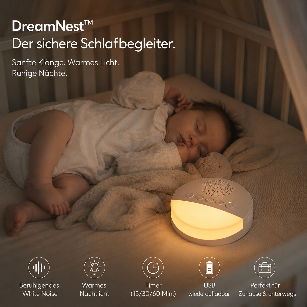 DreamNest™ – Der sichere Schlafbegleiter