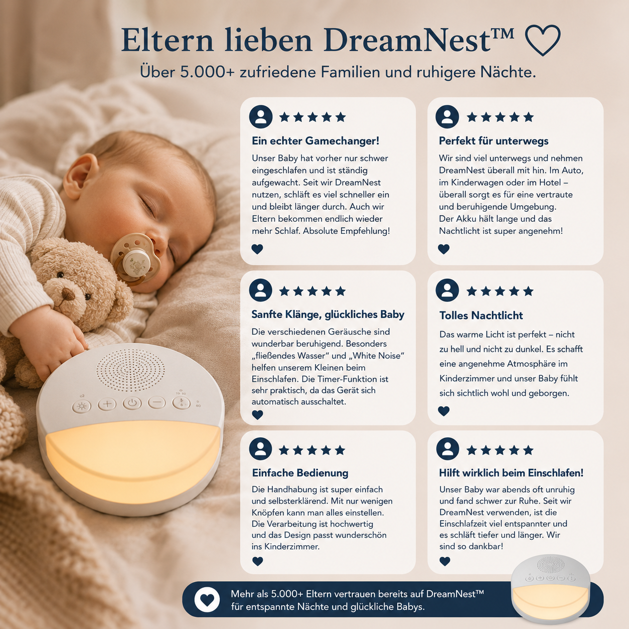 DreamNest™ – Der sichere Schlafbegleiter