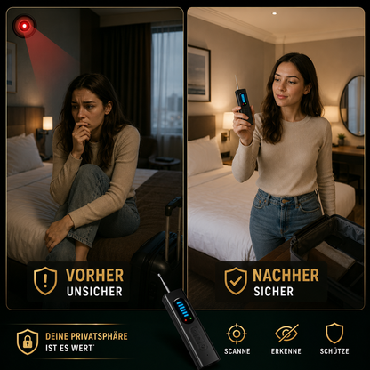 SafeScan™ – Kamera- & Wanzendetektor